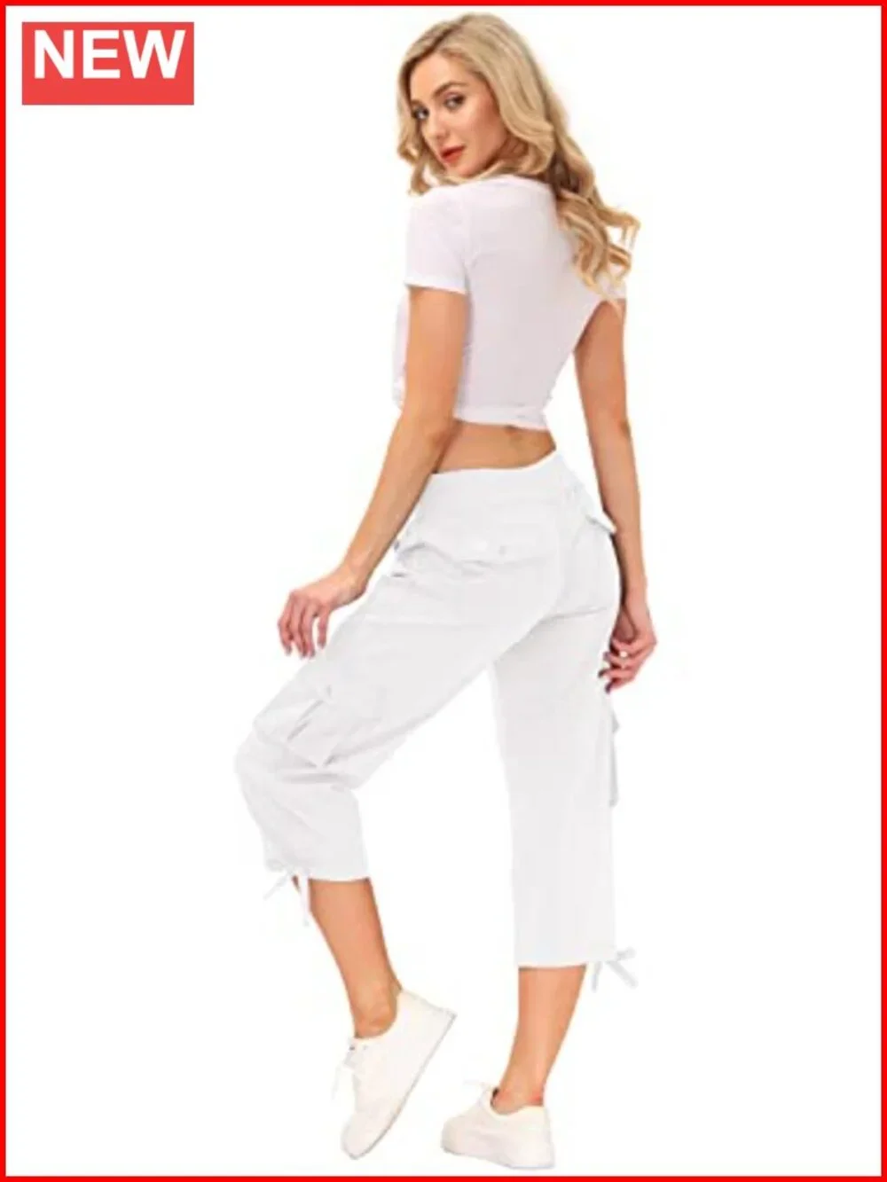 Cargo Capris Hiking Pants Lightweight Quick Dry Outdoor Athletic Travel Casual